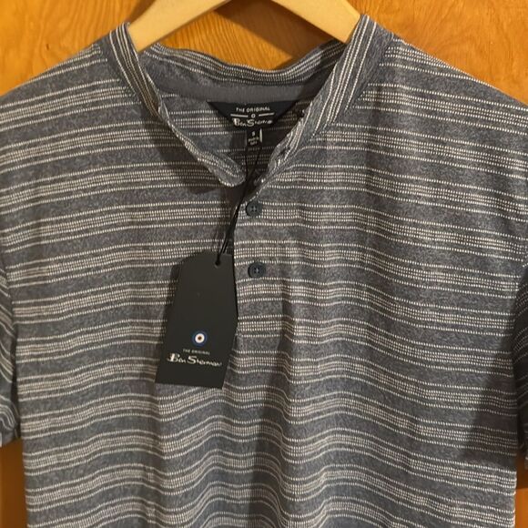 Ben Sherman Henley Shirt Mens Small - Picture 2 of 4
